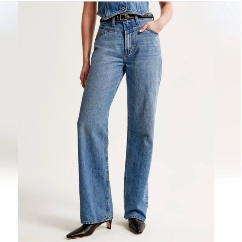 Abercrombie & Fitch Jeans Womens 30 10 The Loose High Rise Yoke